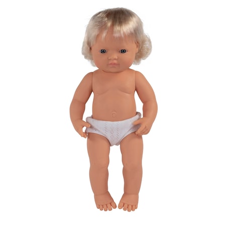 Miniland Educational Anatomically Correct Baby Doll, 15in Caucasian Boy 31052